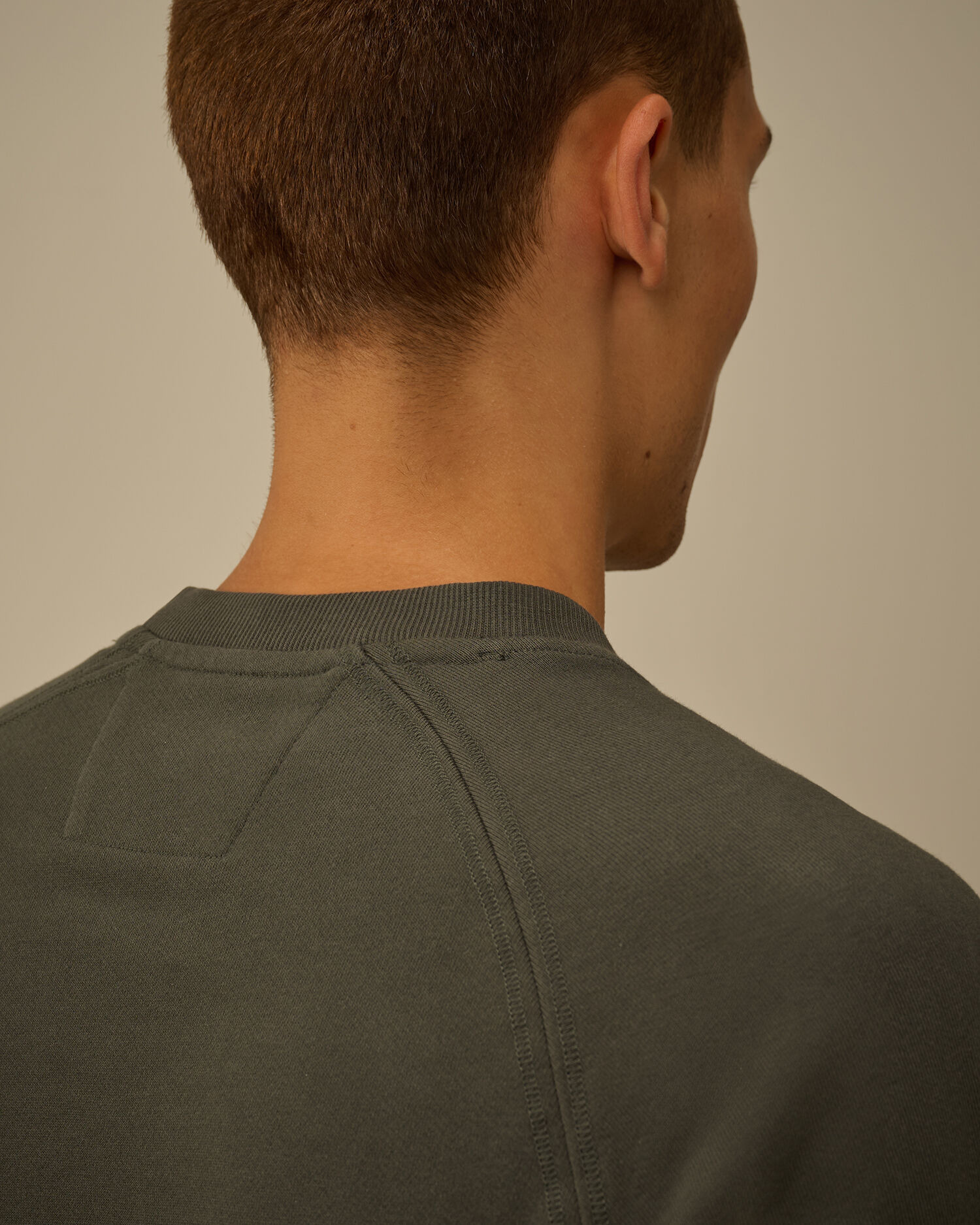 Diagonal Raised Fleece Crewneck Logo Sweatshirt - 6