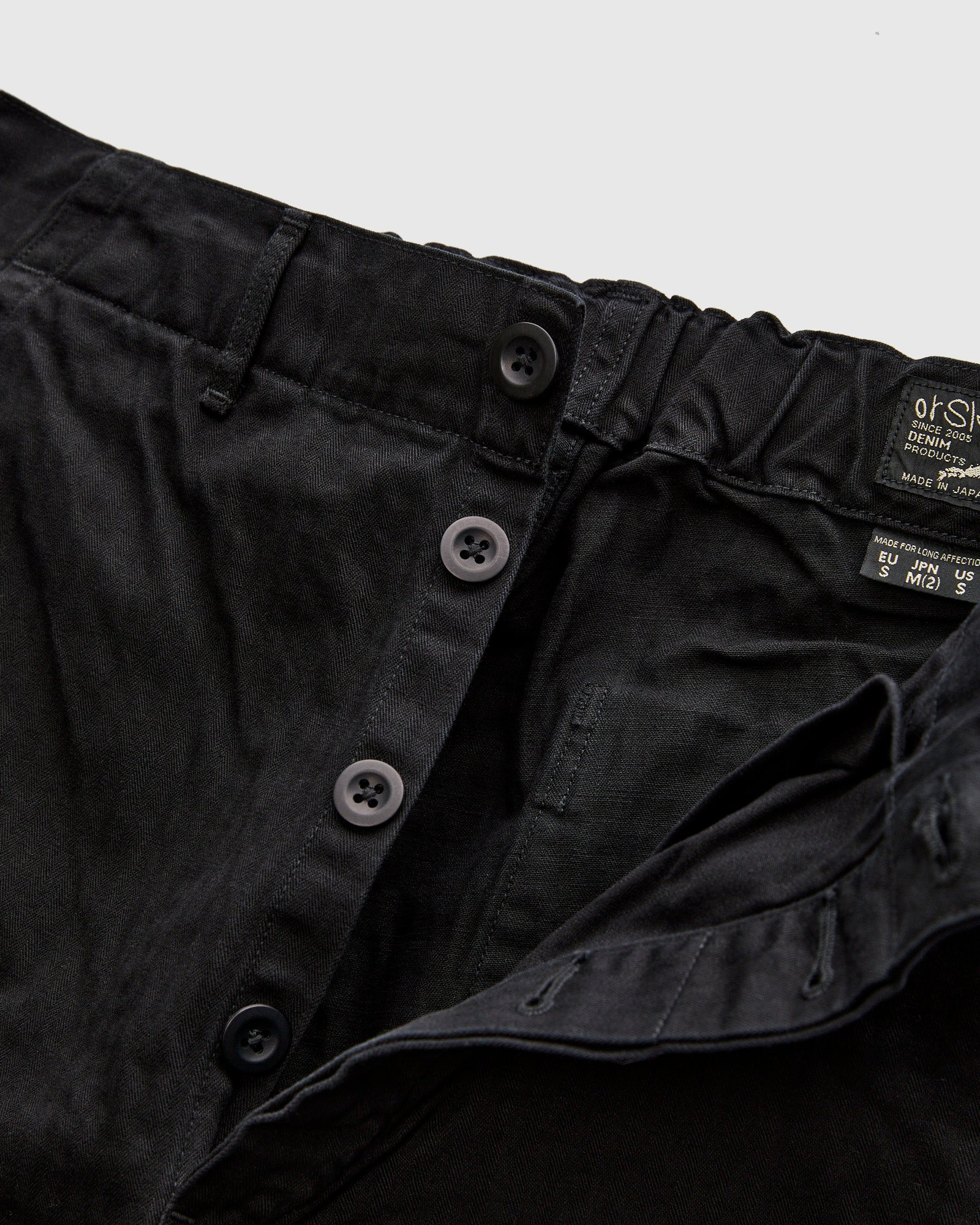 Wide Fit French Work Pants in Black - 6