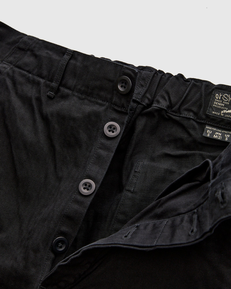Wide Fit French Work Pants in Black 6