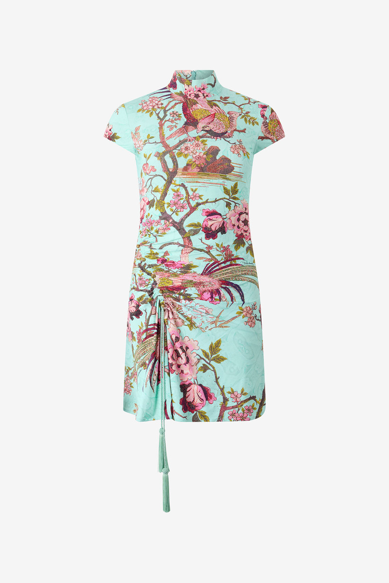 Mini Dress With Naturalistic Pattern 1