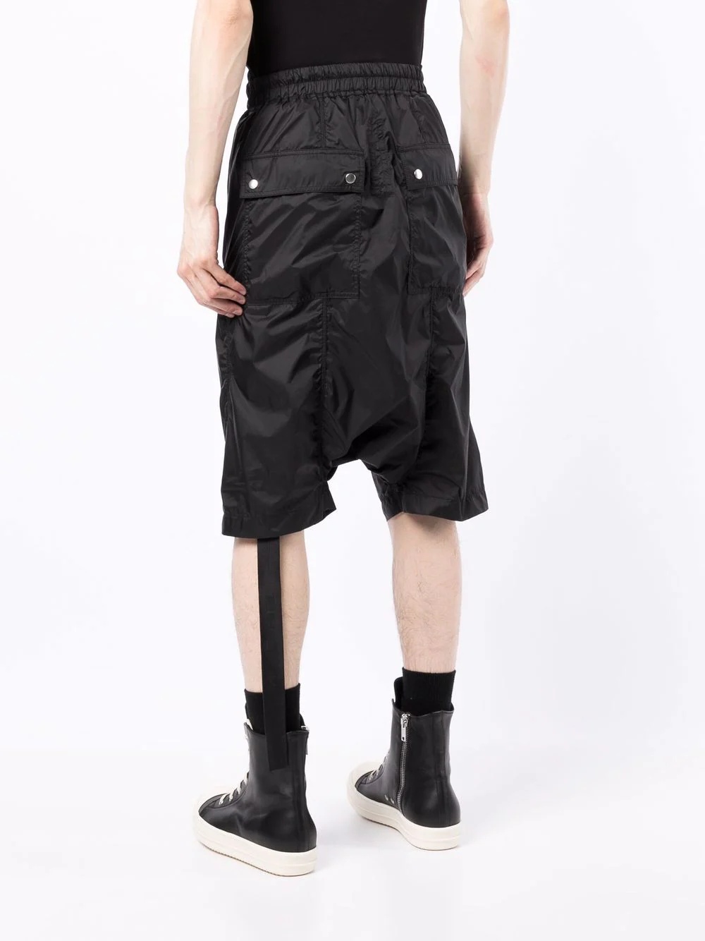 Bauhaus dropped-crotch shorts - 4