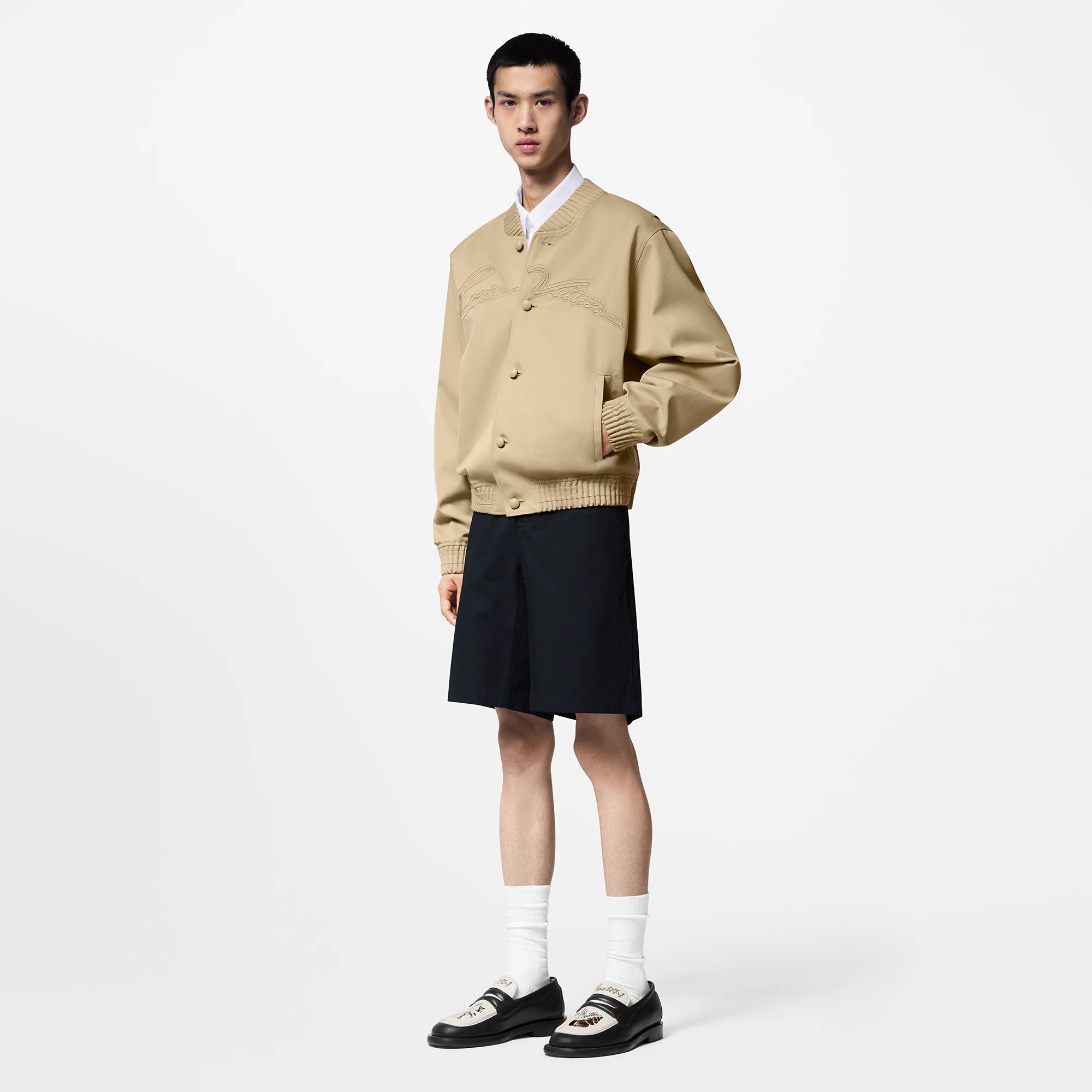 Embroidered Cotton Blend Bomber - 4
