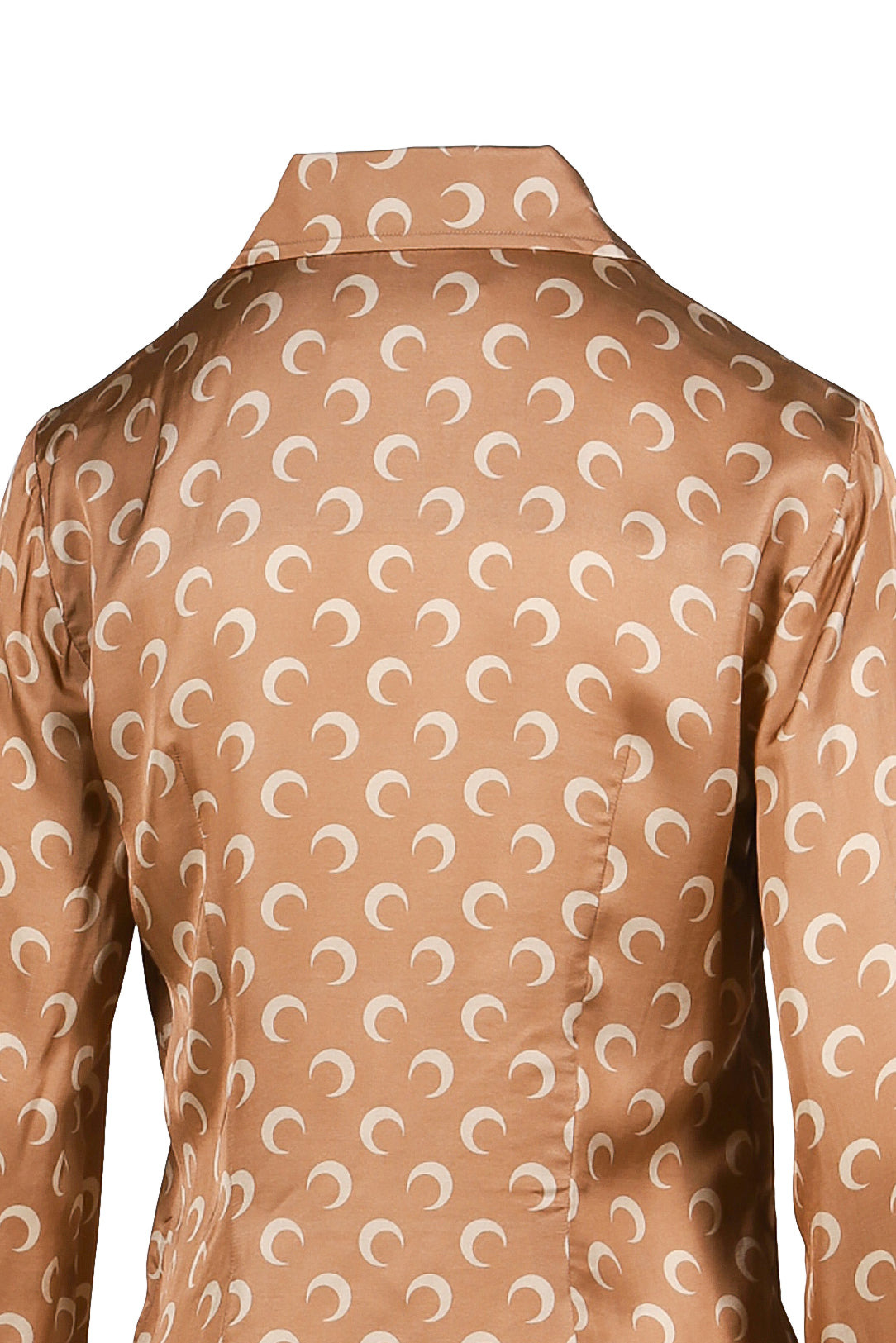 MOON SATIN SHIRT BLOUSE / D CAMEL - 9