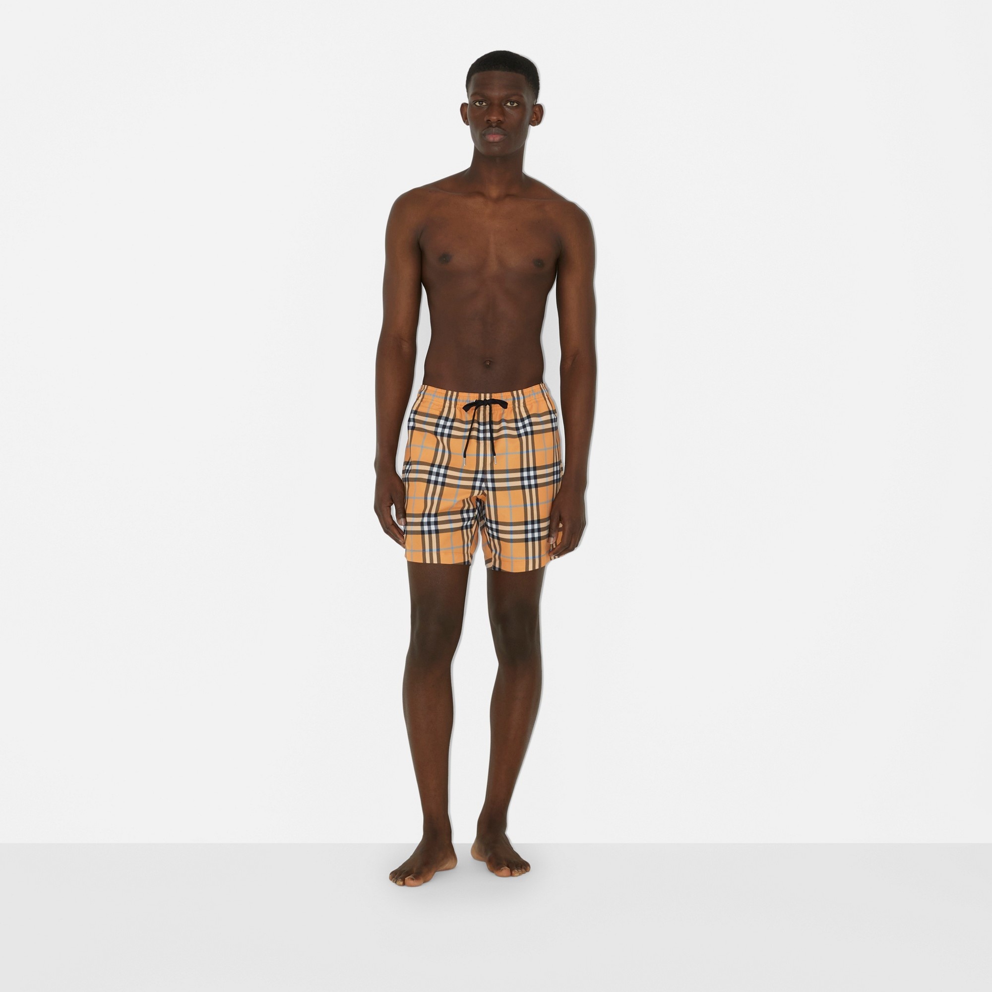 Check Drawcord Swim Shorts - 2