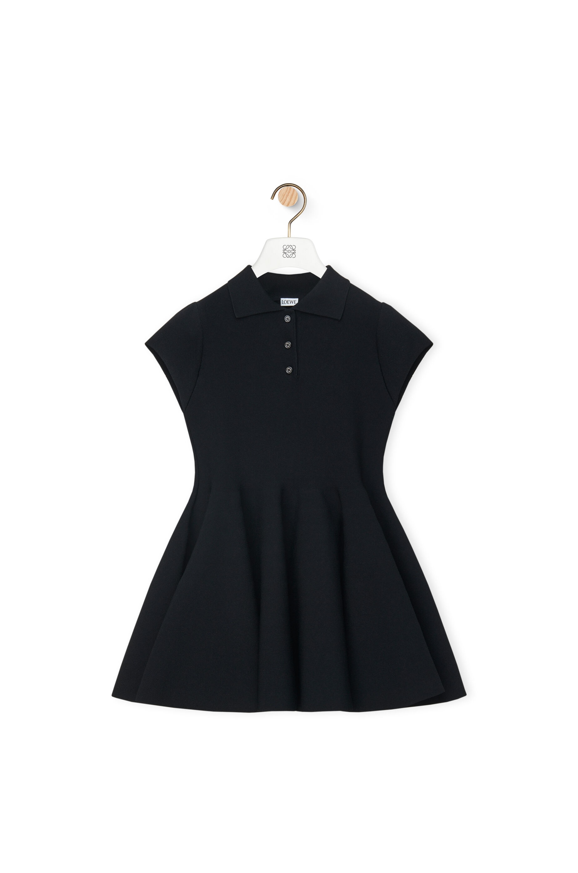 Mini dress in viscose blend knit - 1