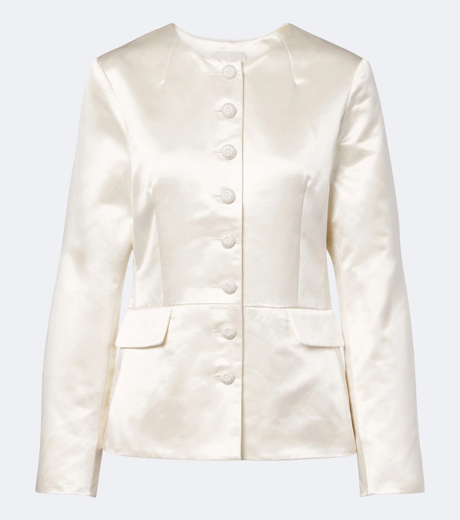 Verity cotton and silk satin jacket - 1