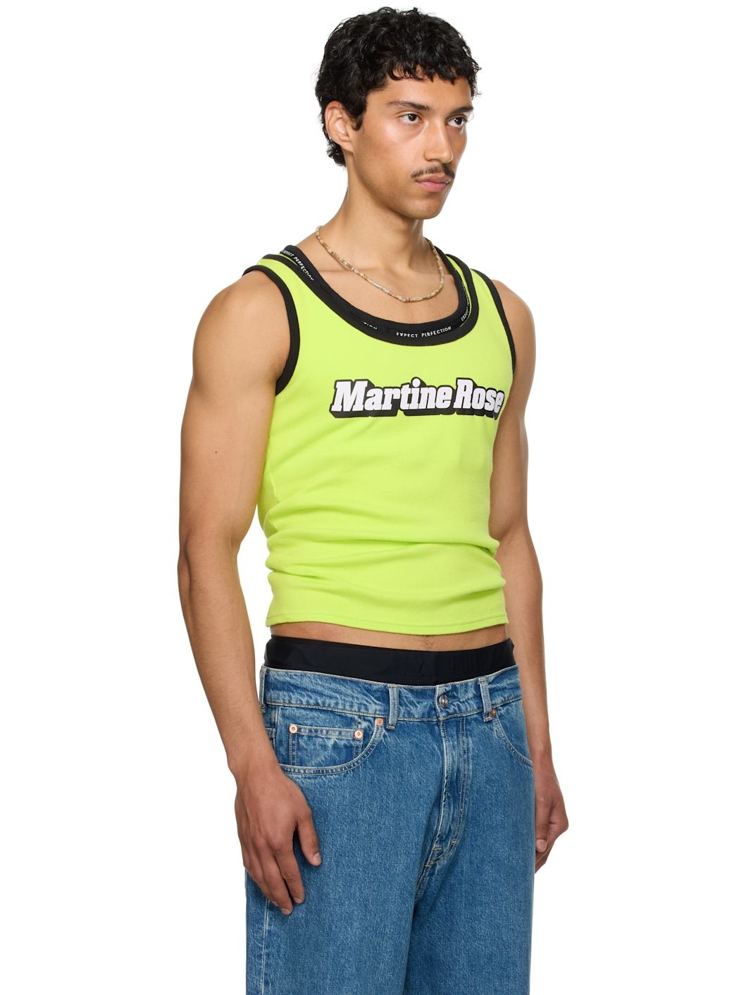 SSENSE Exclusive Green Folded Tank Top - 2