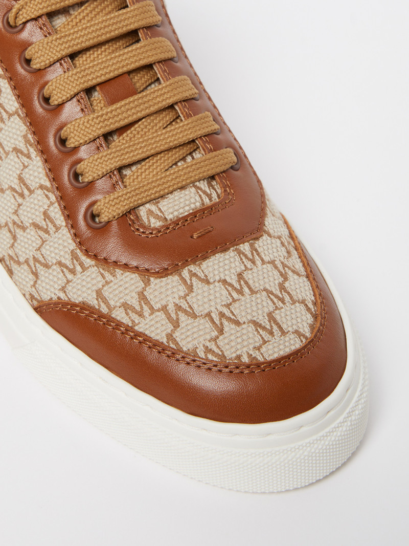 CITYSNEAKER Jacquard-knit monogram sneakers 4
