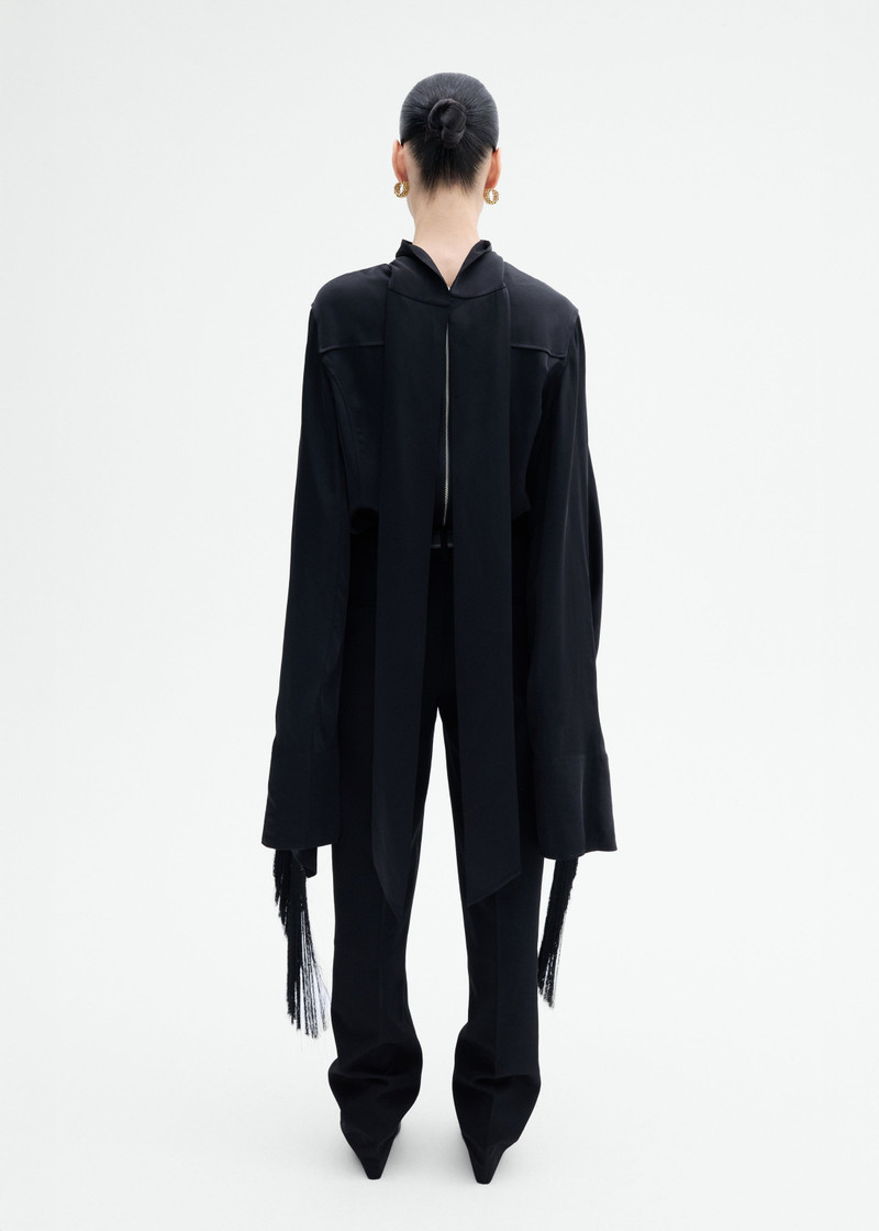 Fringe Satin Cape Top 6