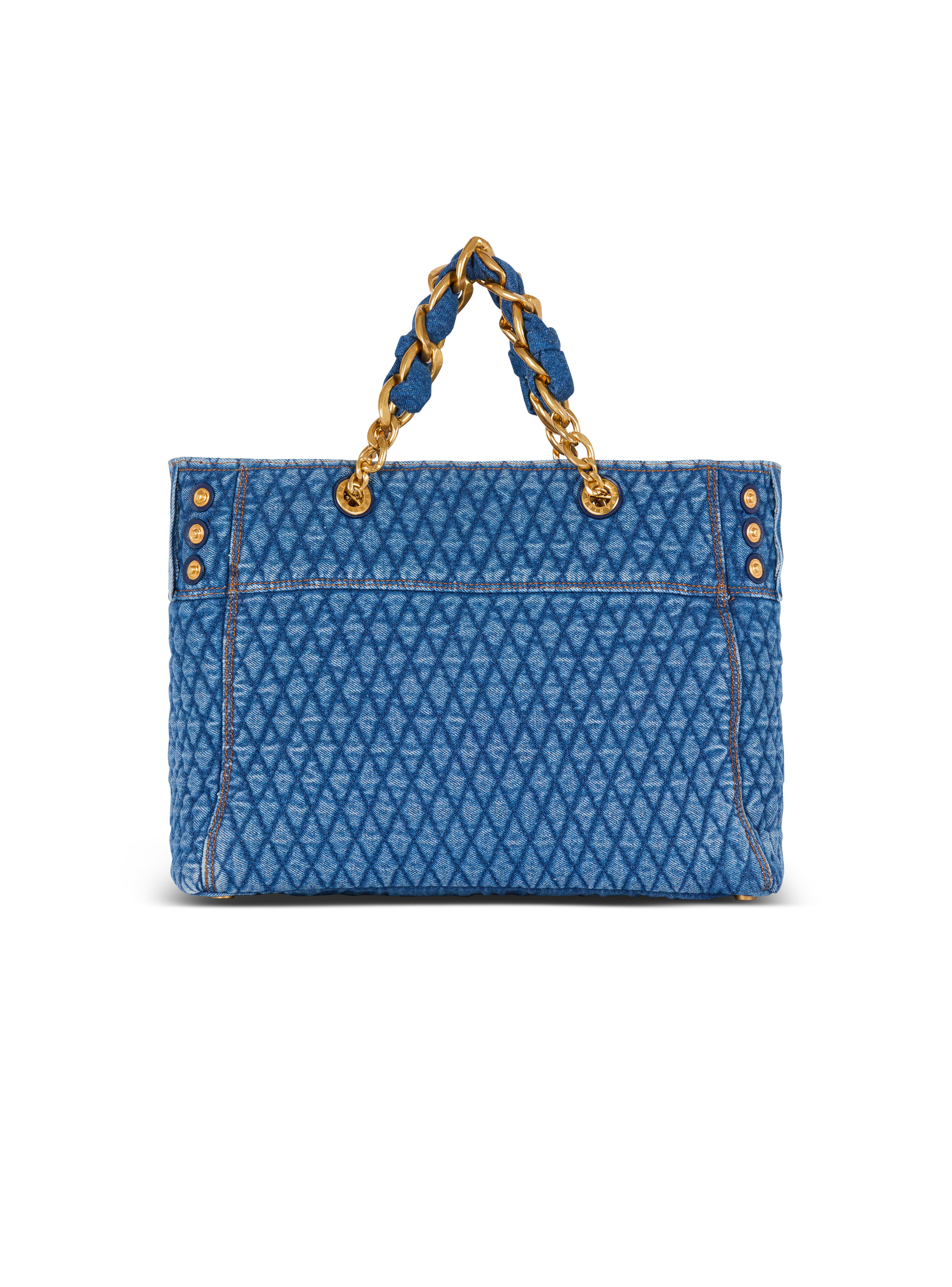1945 Soft tote bag in diamond-quilted denim - 5