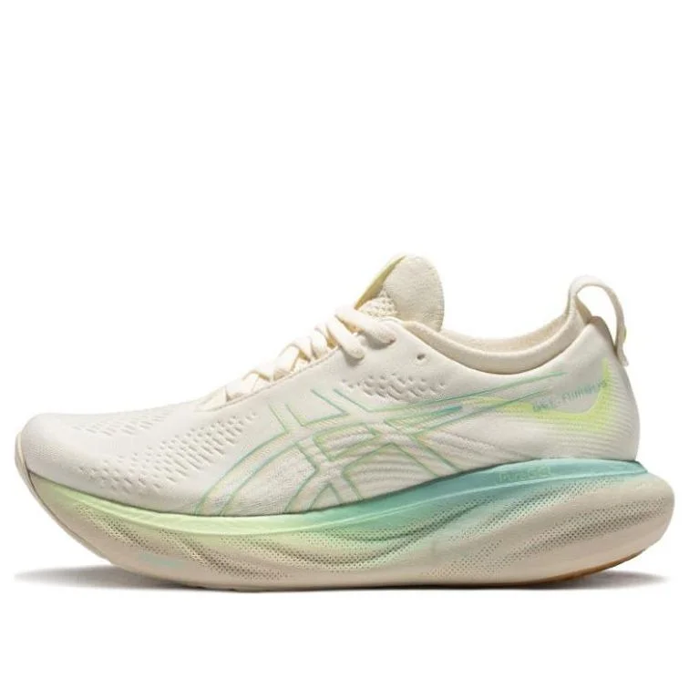 (WMNS) ASICS GEL-Nimbus 25 'Cream White Green' 1012B628-750 - 1