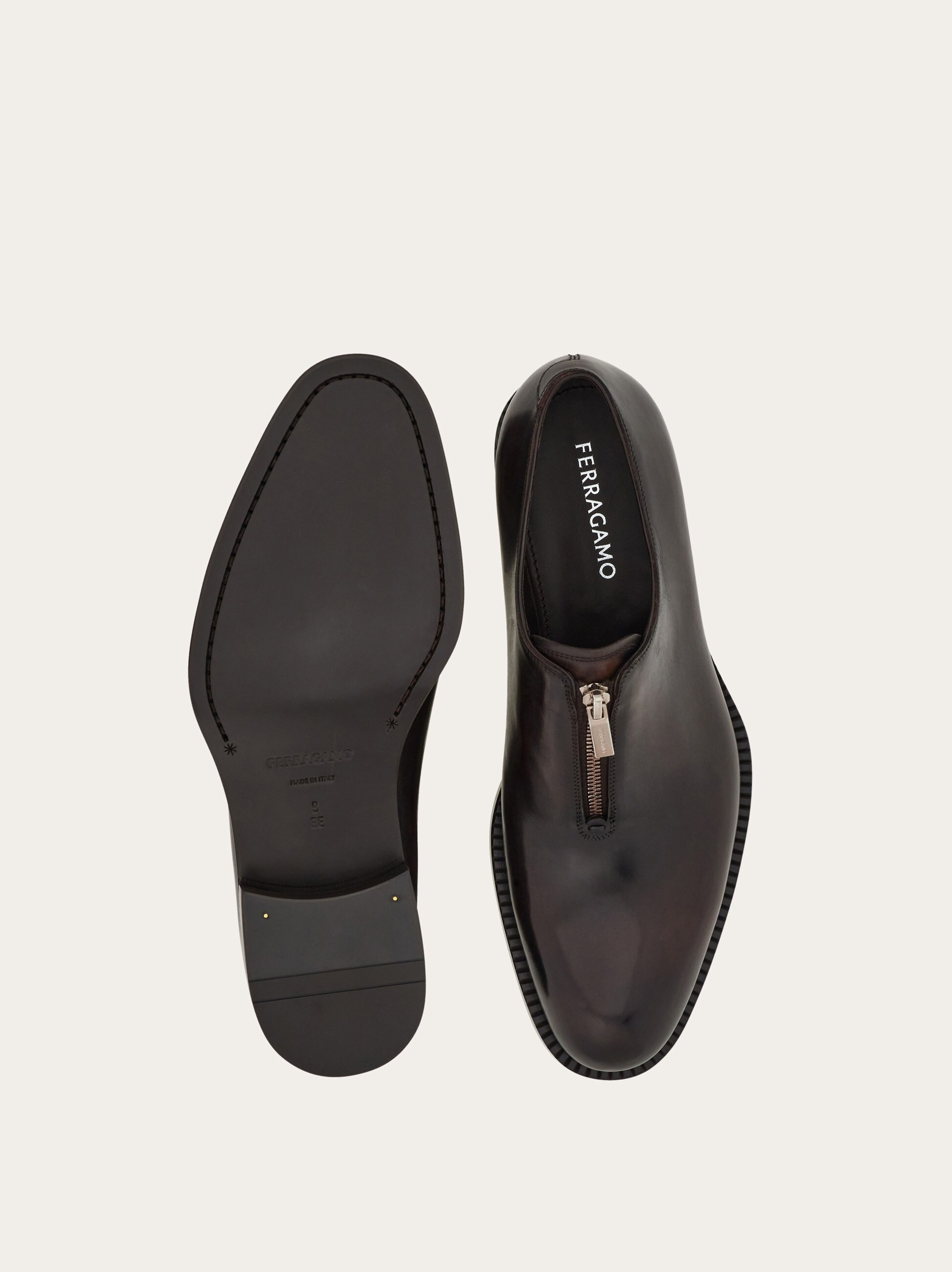 Derby shoe with zip detail - 6