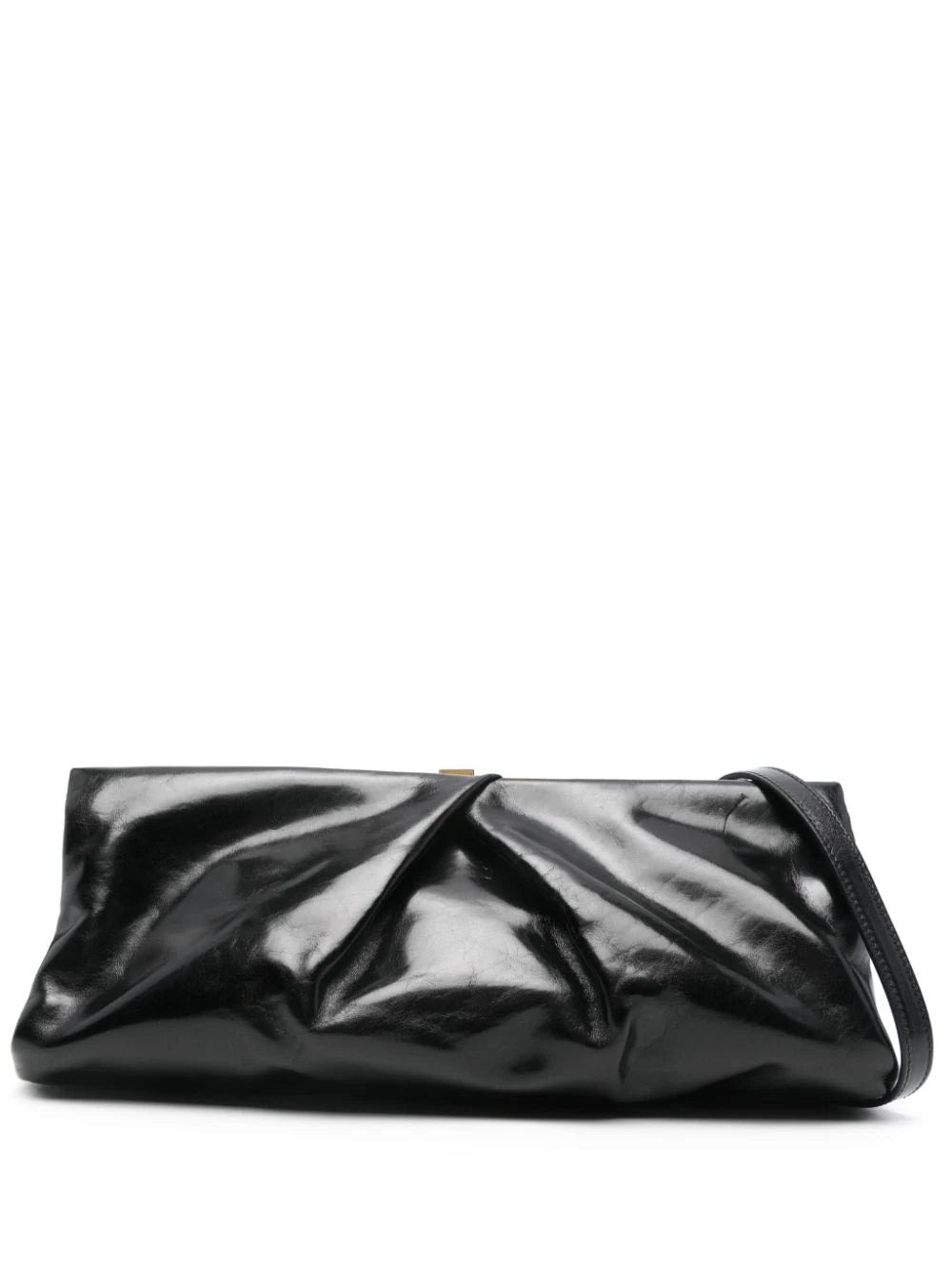 Dries Van Noten Women Large Leather Clutch Bag, With Detachable Adjustable Shoulder Strap. - 1