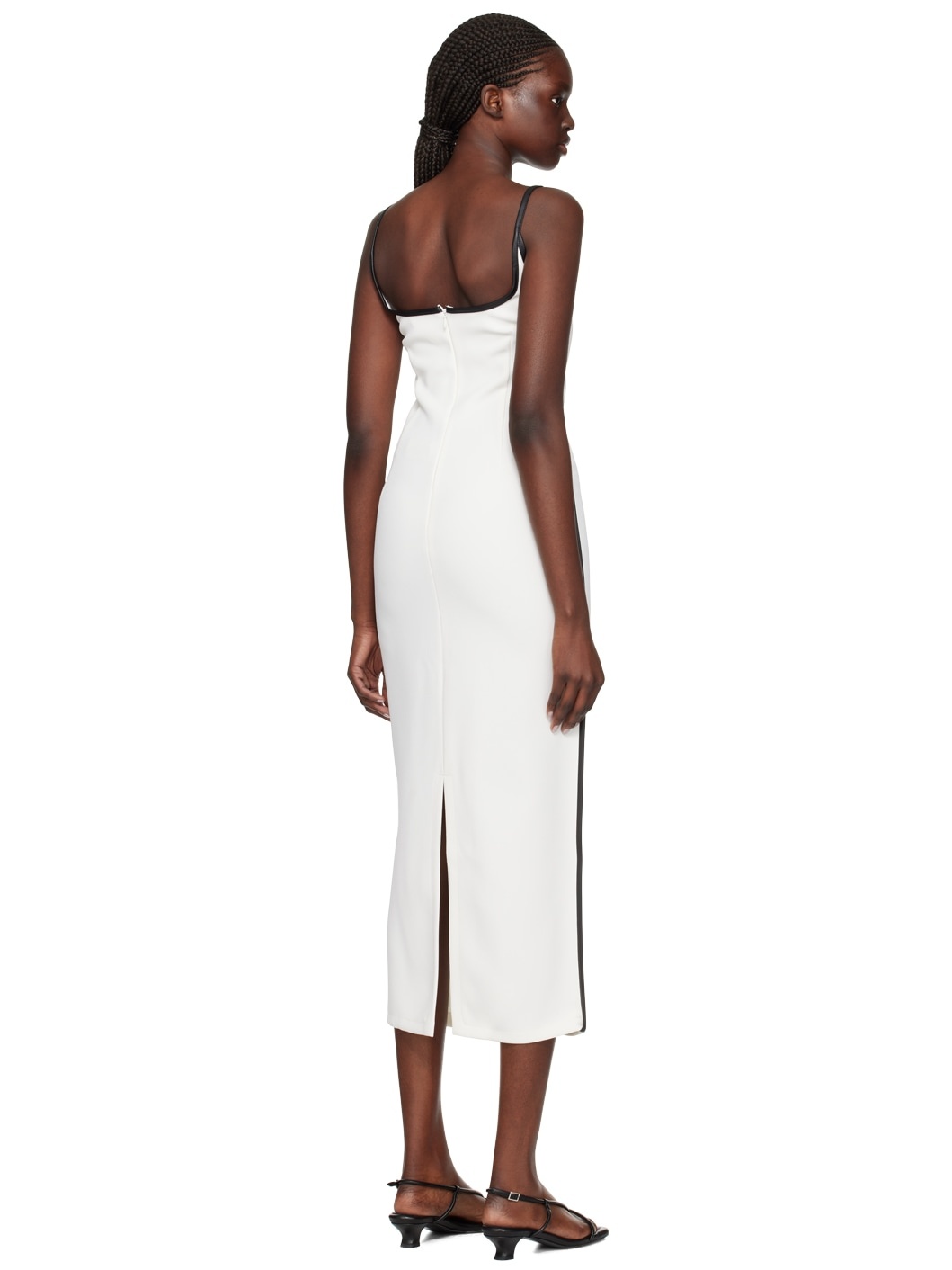 SSENSE Exclusive White Heart Midi Dress - 3