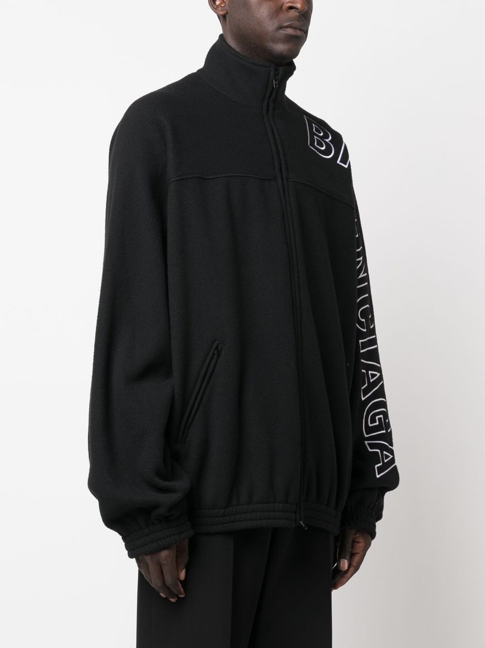 logo-print track jacket - 3