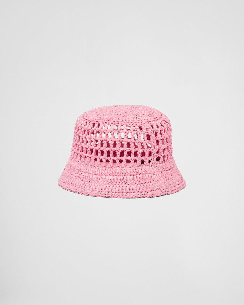 Woven fabric bucket hat 3