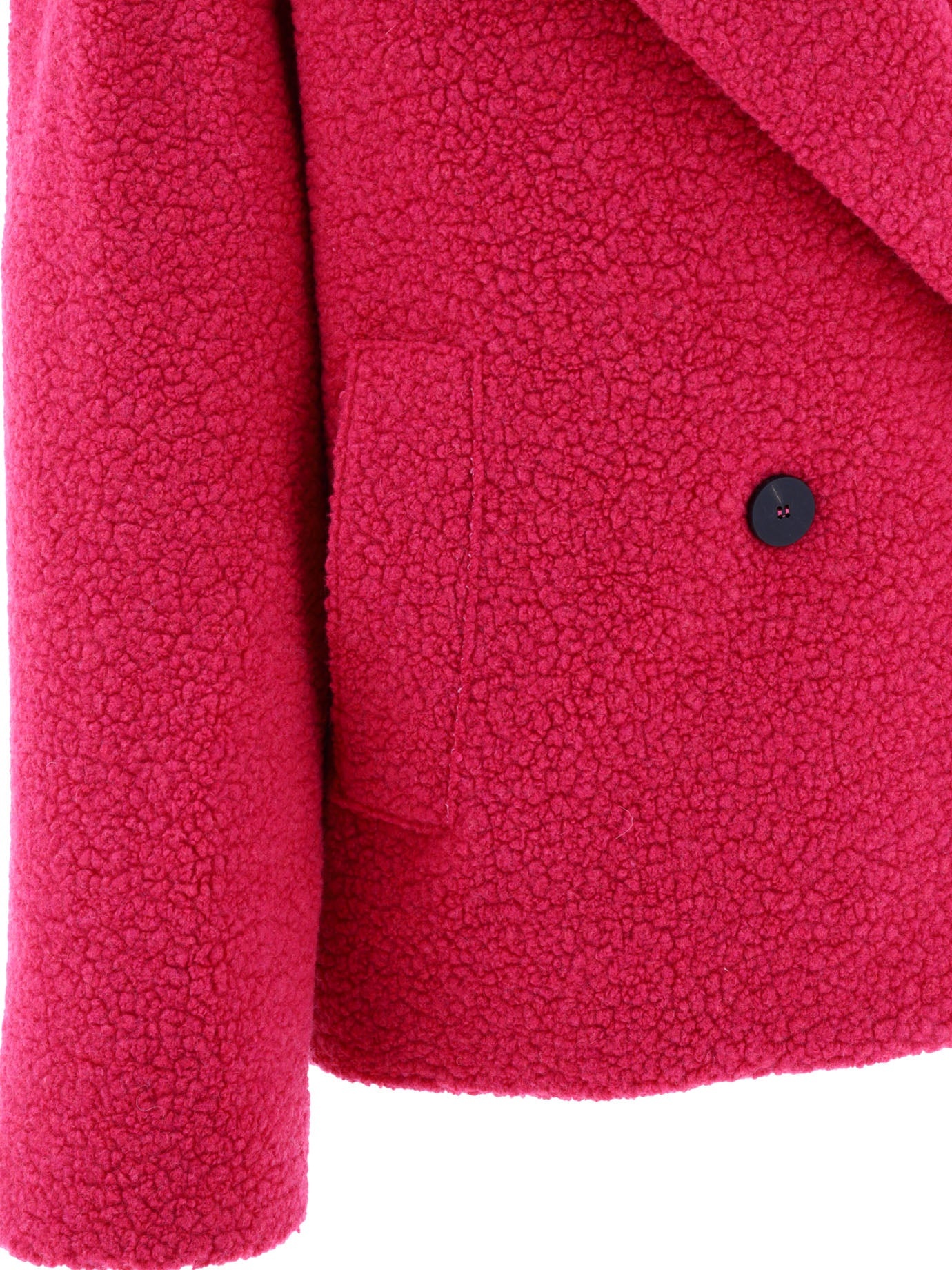 コート Harris Wharf London Boucle coat Fuchsia Harris Wharf London Bouclè Coat Coats Fuchsia | wananluxury