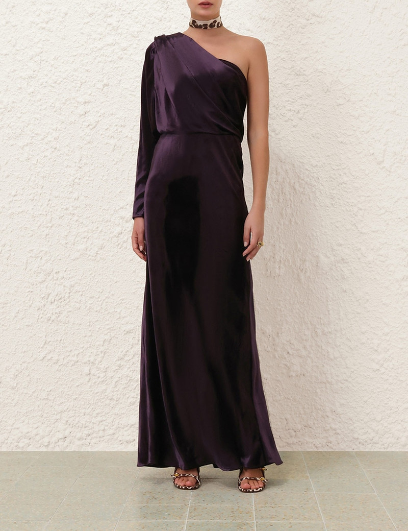 Zimmermann ILLUSTRATION ASYMMETRIC GOWN outlook