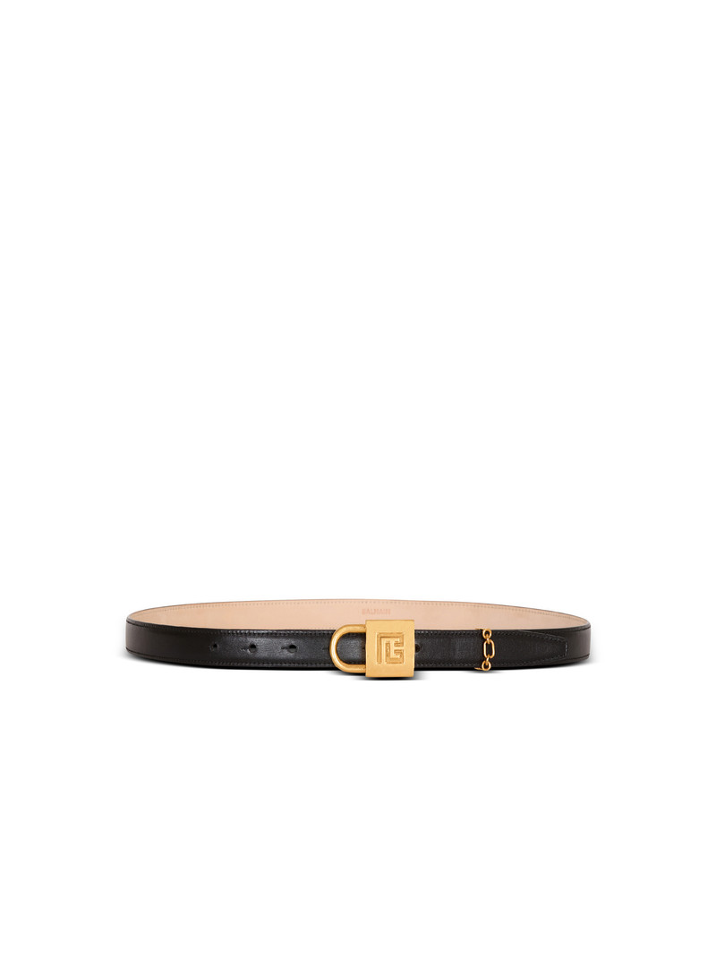 Sync narrow leather belt 1