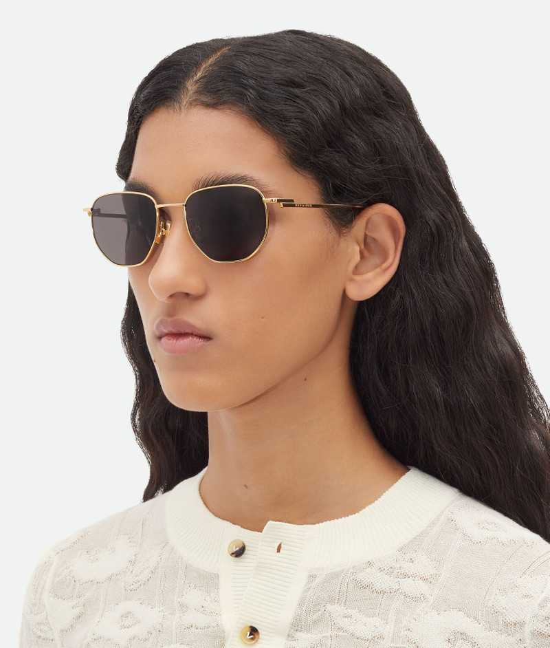 Bottega Veneta Split Panthos Sunglasses outlook