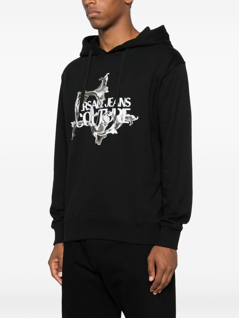 logo-print hoodie - 3
