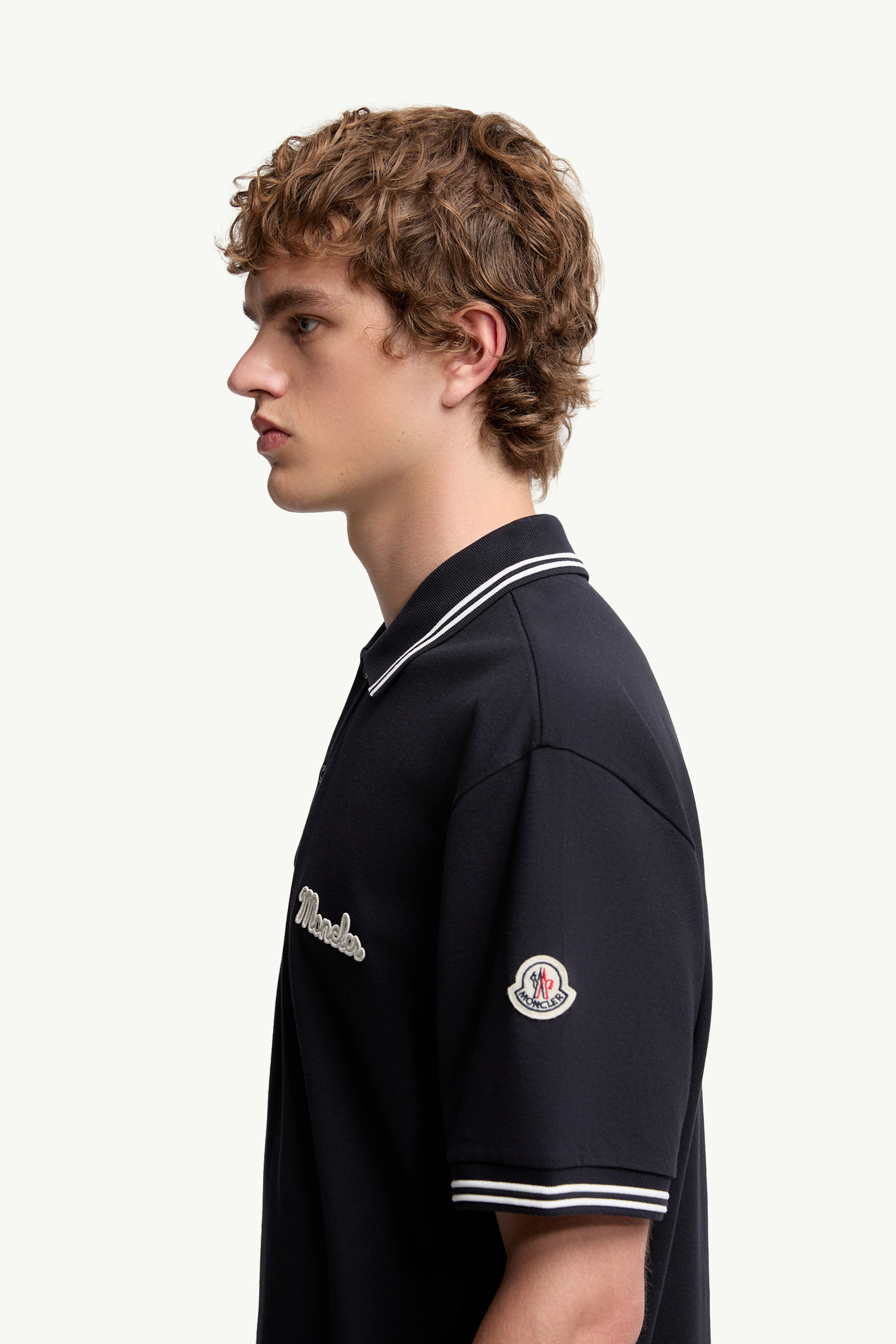 Embroidered Logo Cotton Piquet Polo Shirt - 4