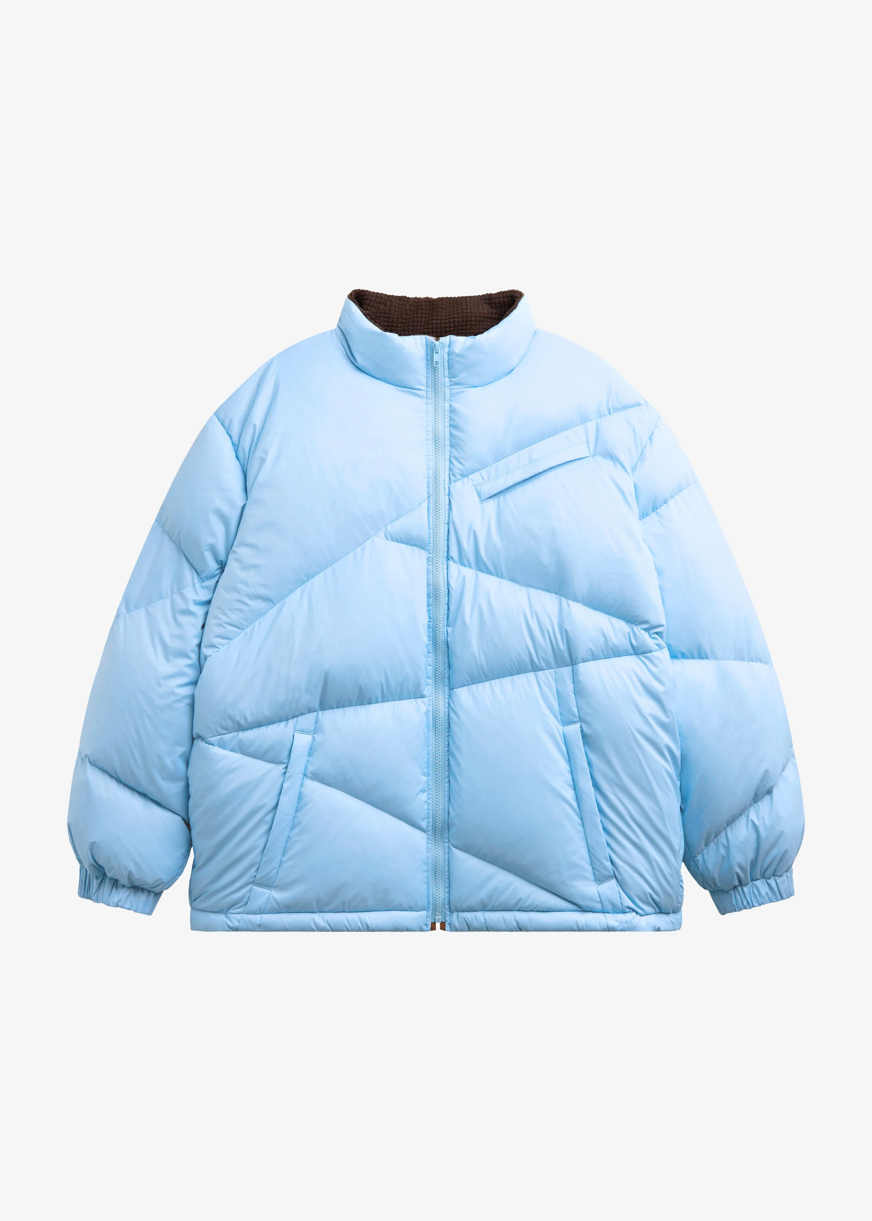 Orino Oversized Puffer Jacket - Blue - 1