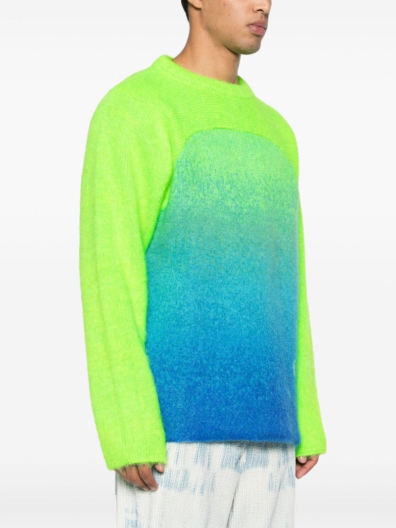 ERL Gradient Rainbow intarsia-logo jumper outlook