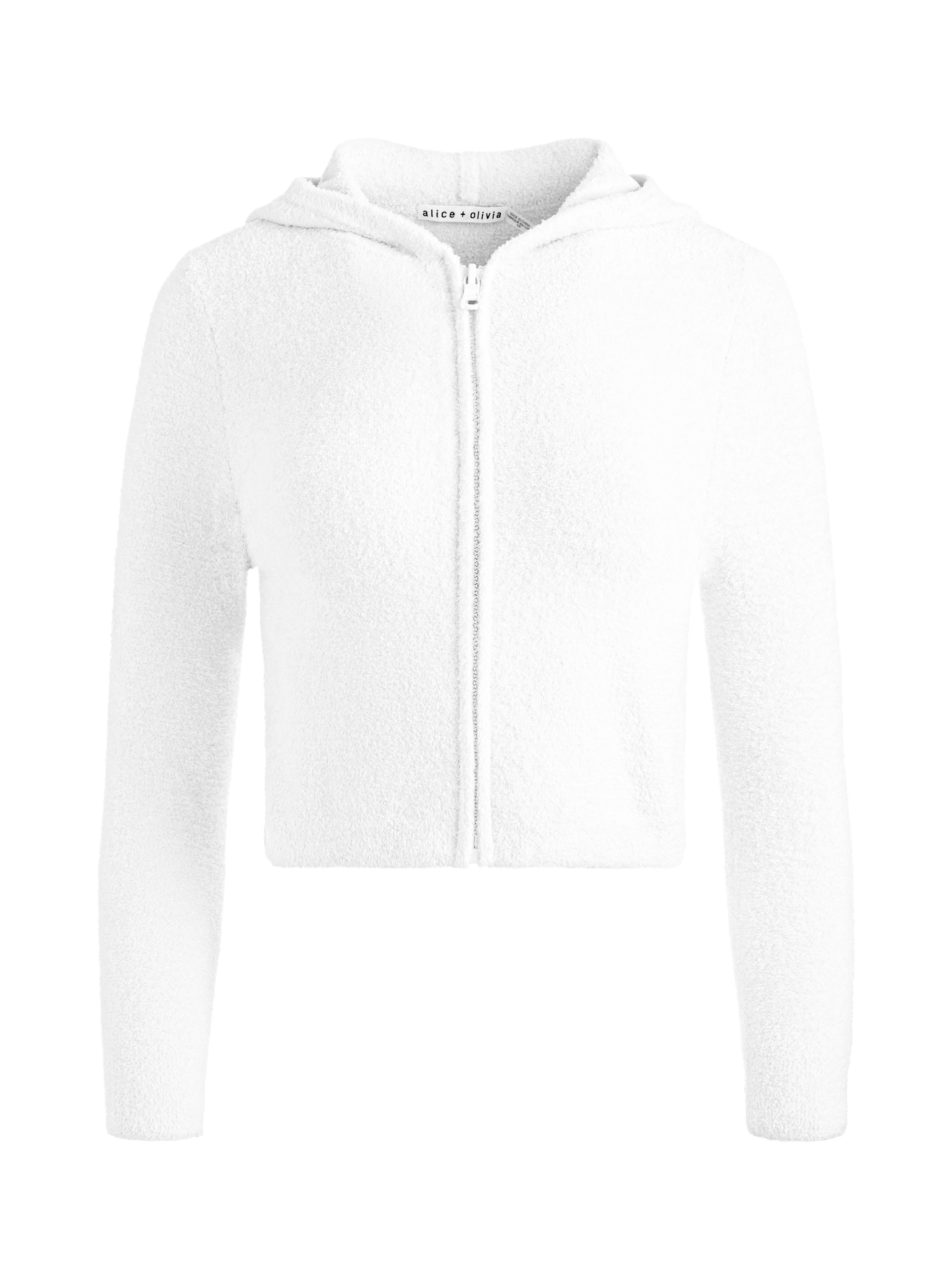 LIDELL CROPPED ZIP UP HOODIE - 1
