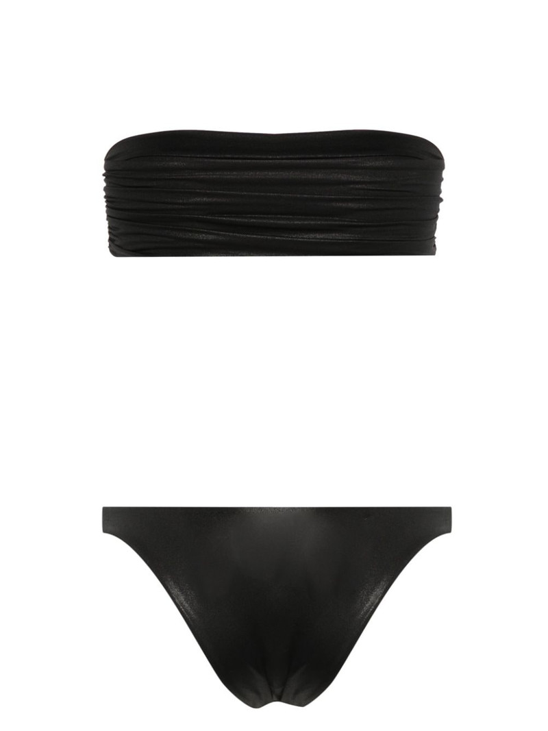 THE ATTICO rubberised-logo bikini outlook