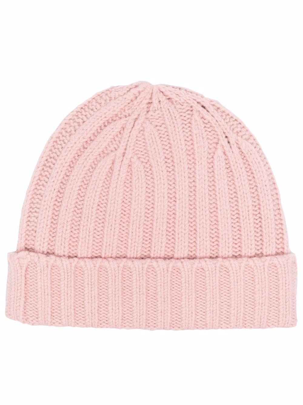 rib-knit beanie hat - 1