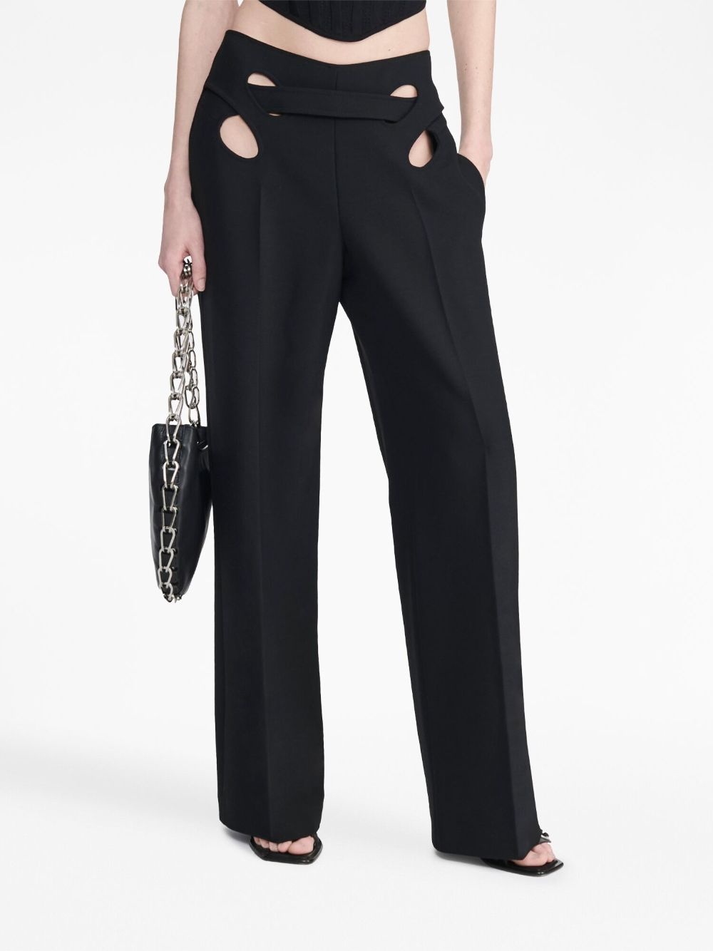 Interloop cut-out tailored trousers - 6