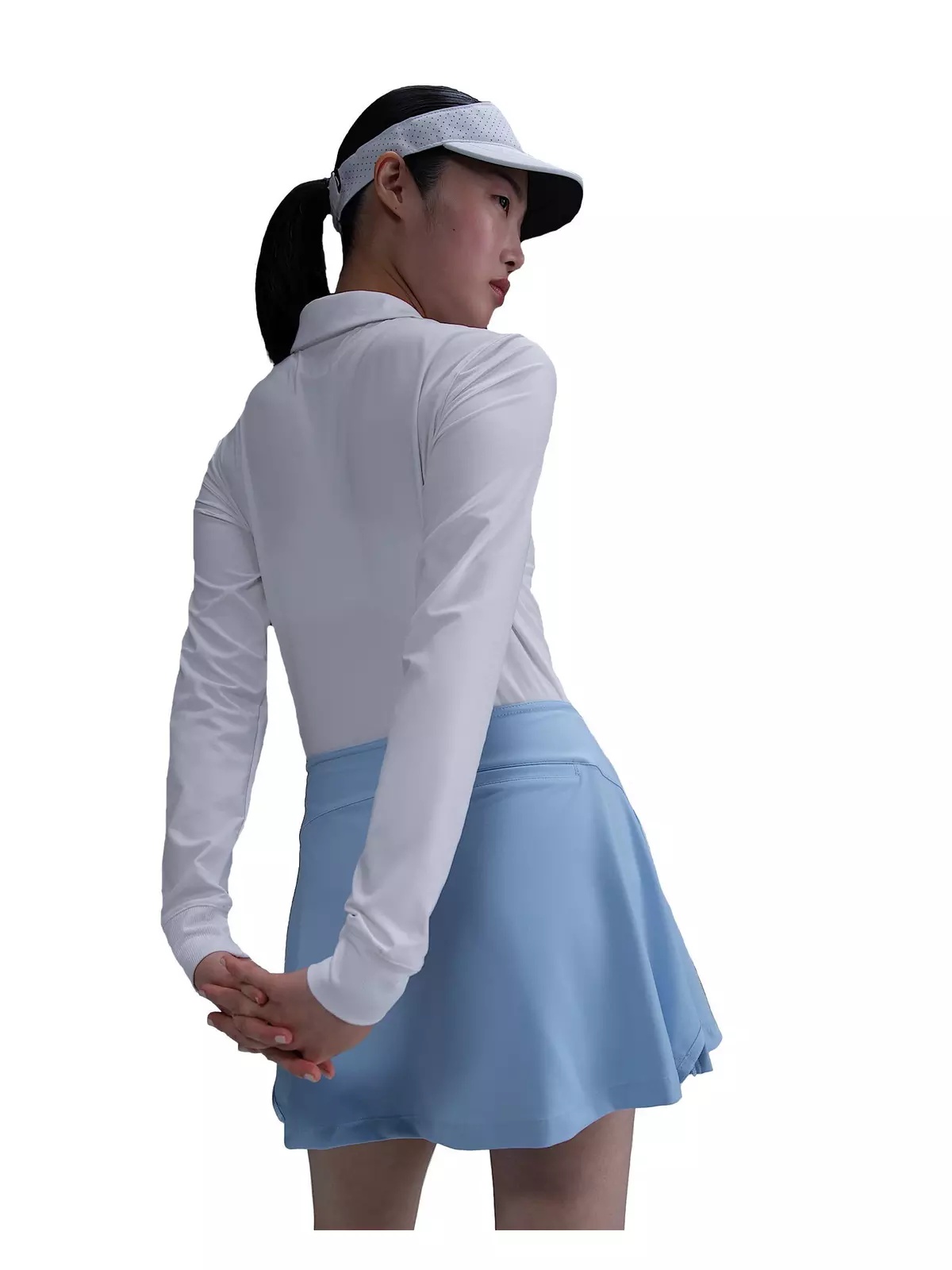 Women's Victory Dri-FIT Long-Sleeve Polo - White - 2
