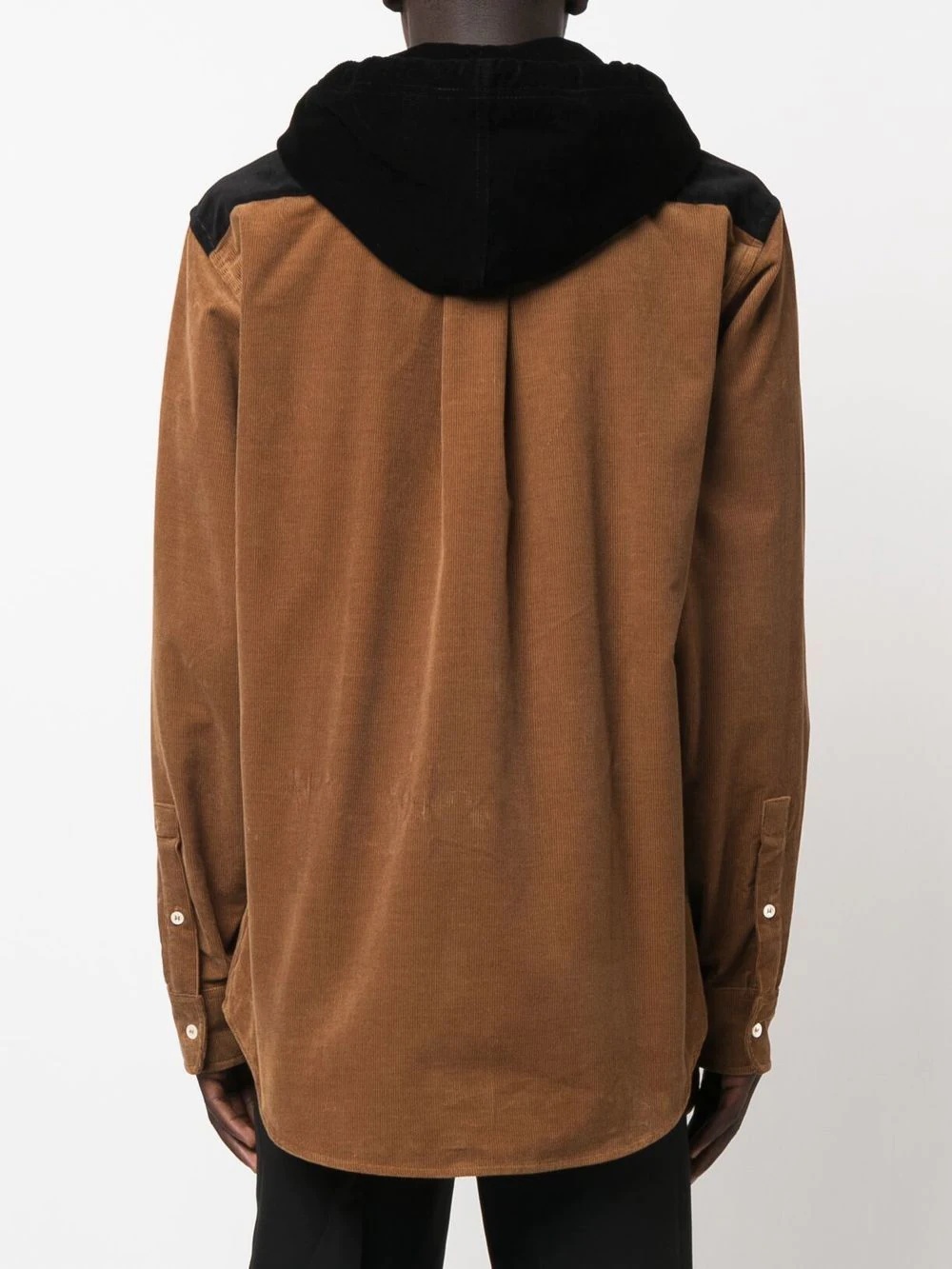 corduroy hooded overshirt - 4