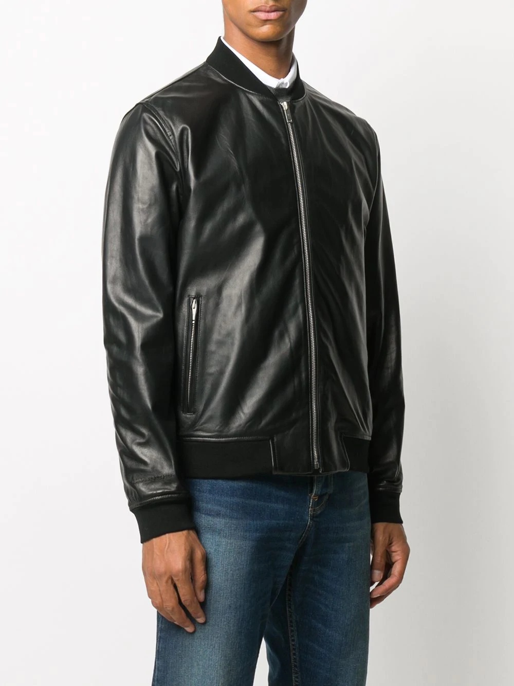 leather bomber jacket - 3