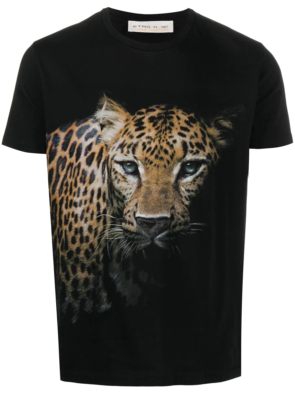 leopard-print cotton T-shirt - 1