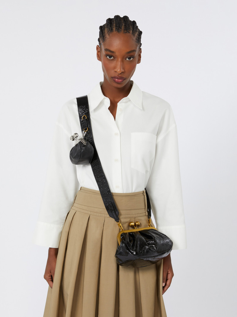 NAVETTA Small crinkled leather Pasticcino Bag 7