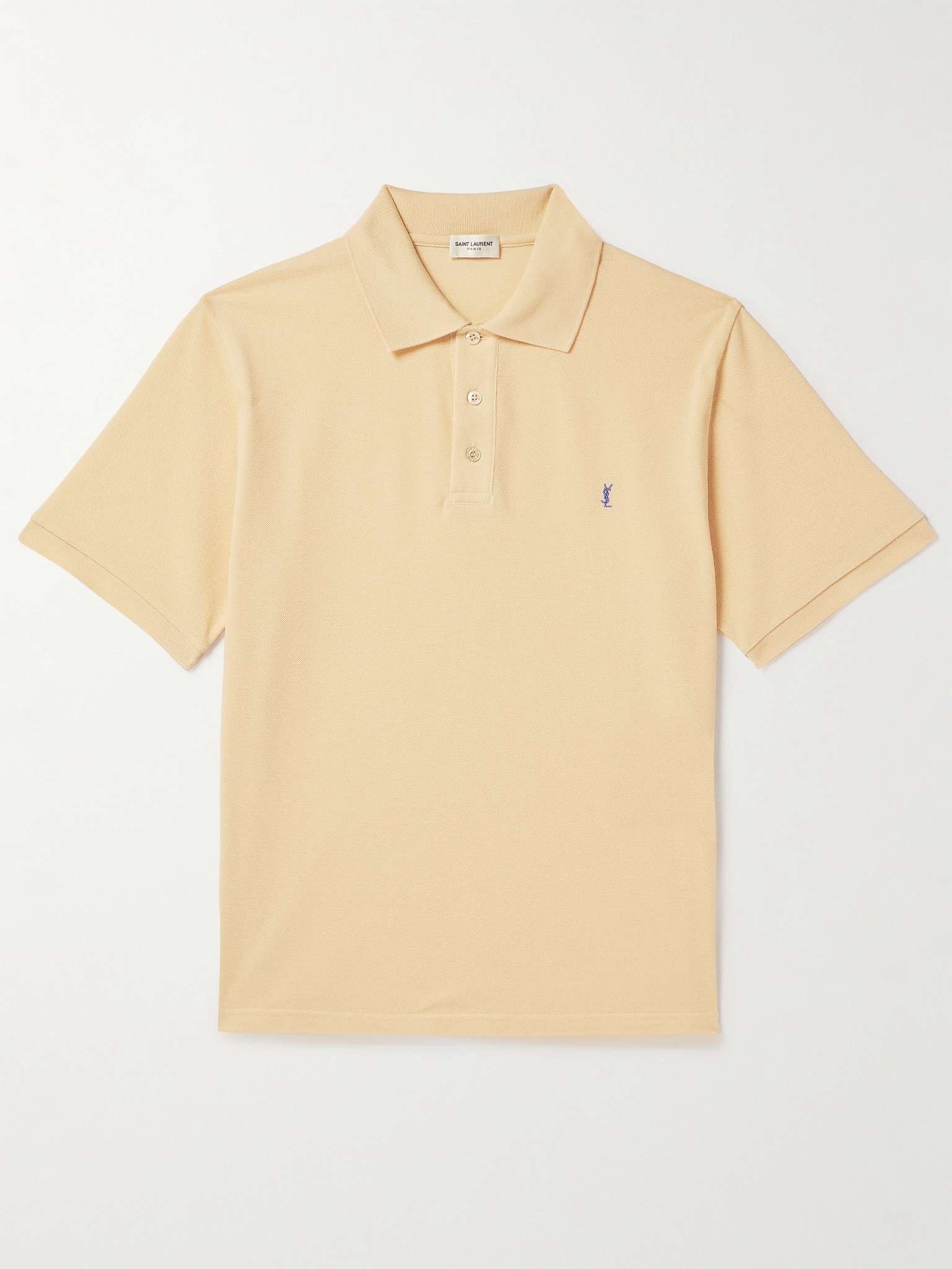 Logo-Embroidered Cotton-Blend Piqué Polo Shirt - 1