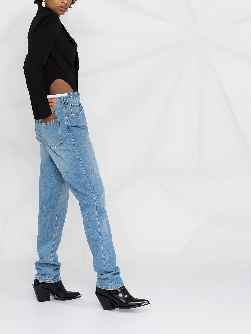 v-tailored cut jeans - 6