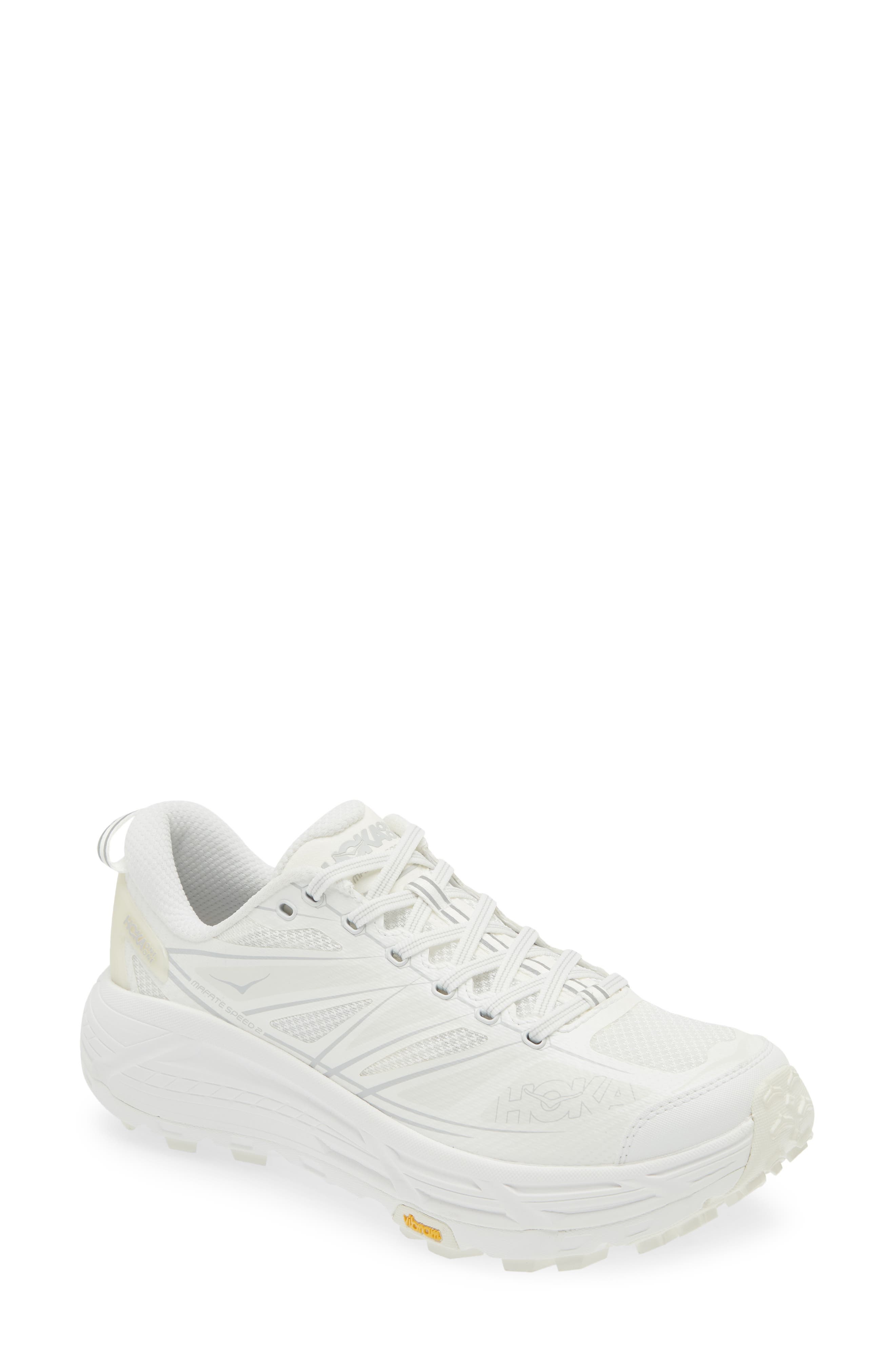 HOKA Mafate Speed 2 Sneaker in White /Lunar Rock at Nordstrom - 1