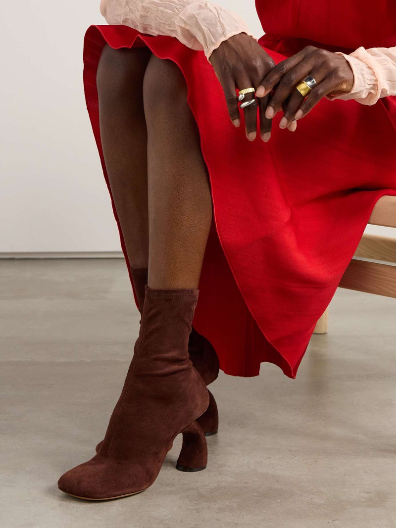 Dries Van Noten Suede ankle boots outlook