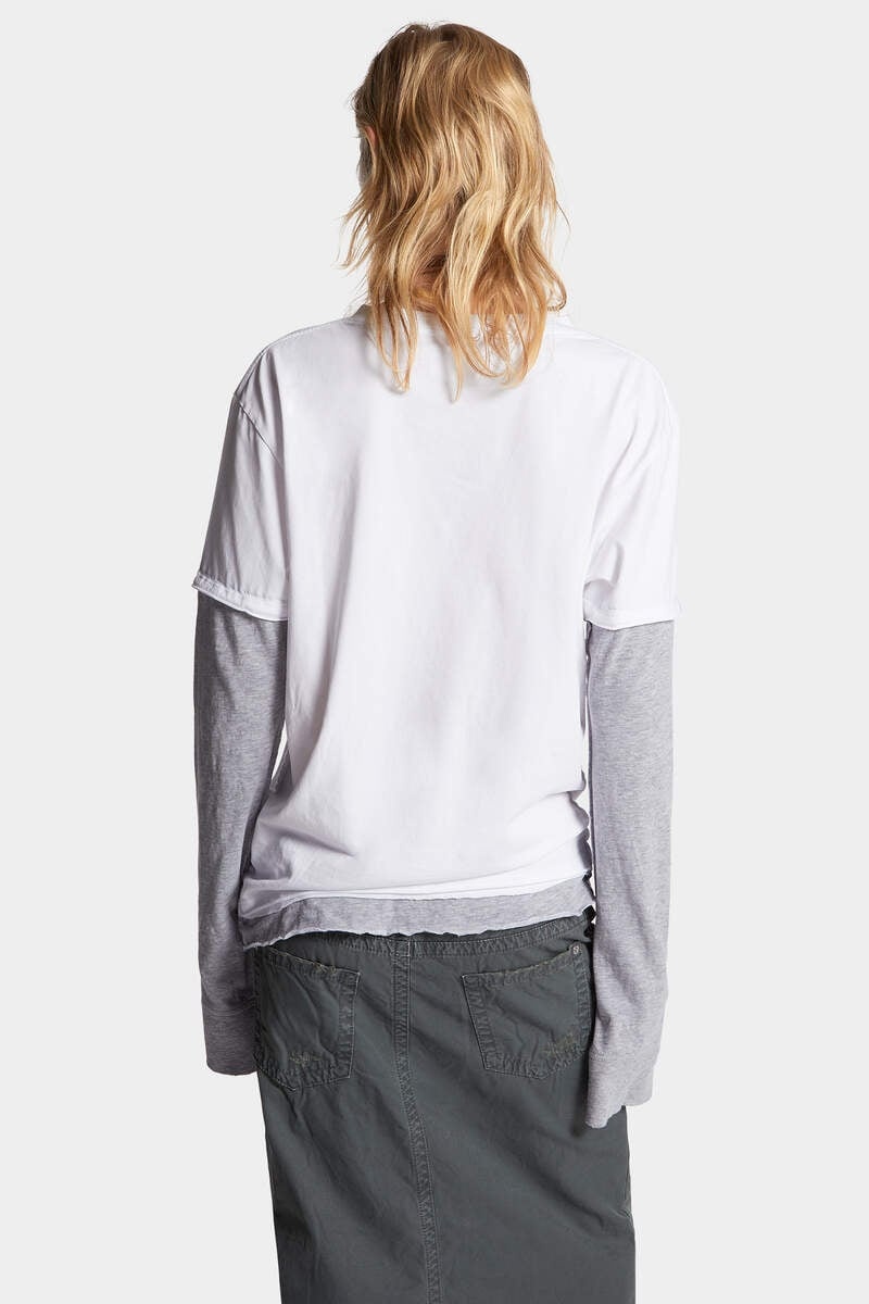 WASHED AND DESTROYED INVICTA LONG SLEEVED T-SHIRT - 4