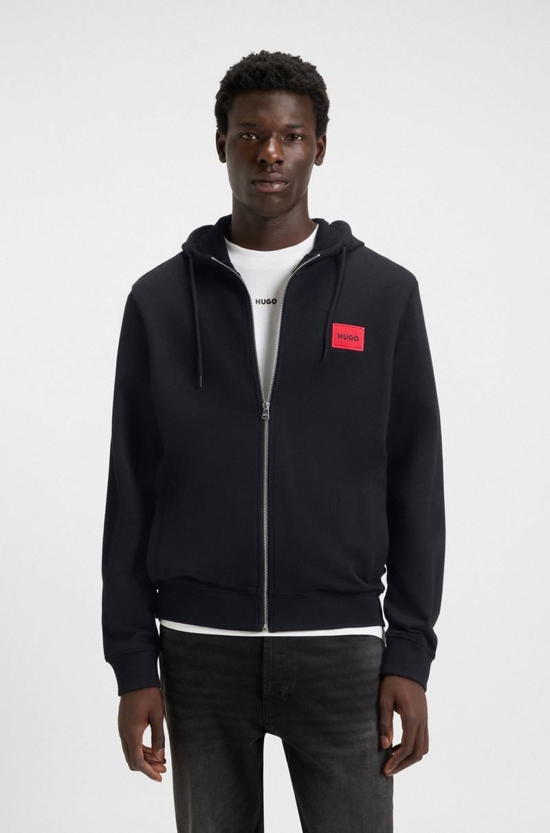 REGULAR-FIT HOODIE IN FRENCH TERRY WITH LOGO LABEL 2