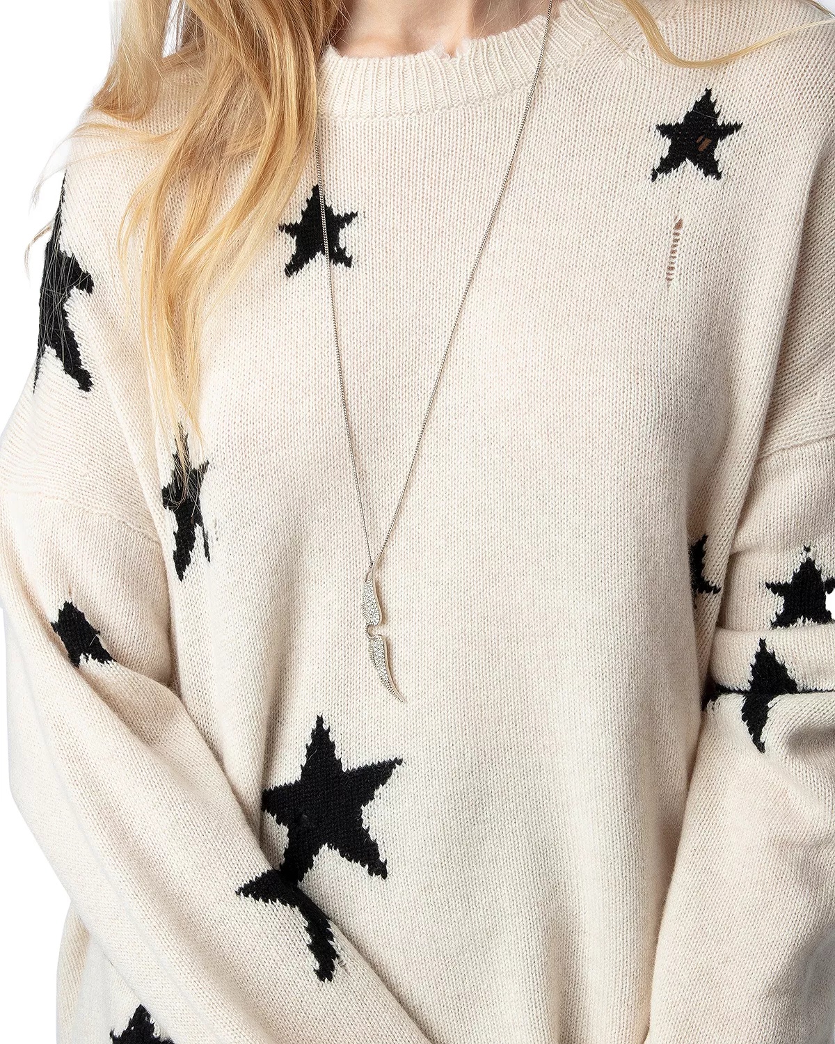 Unisex Markus Distressed Cashmere Sweater - 5