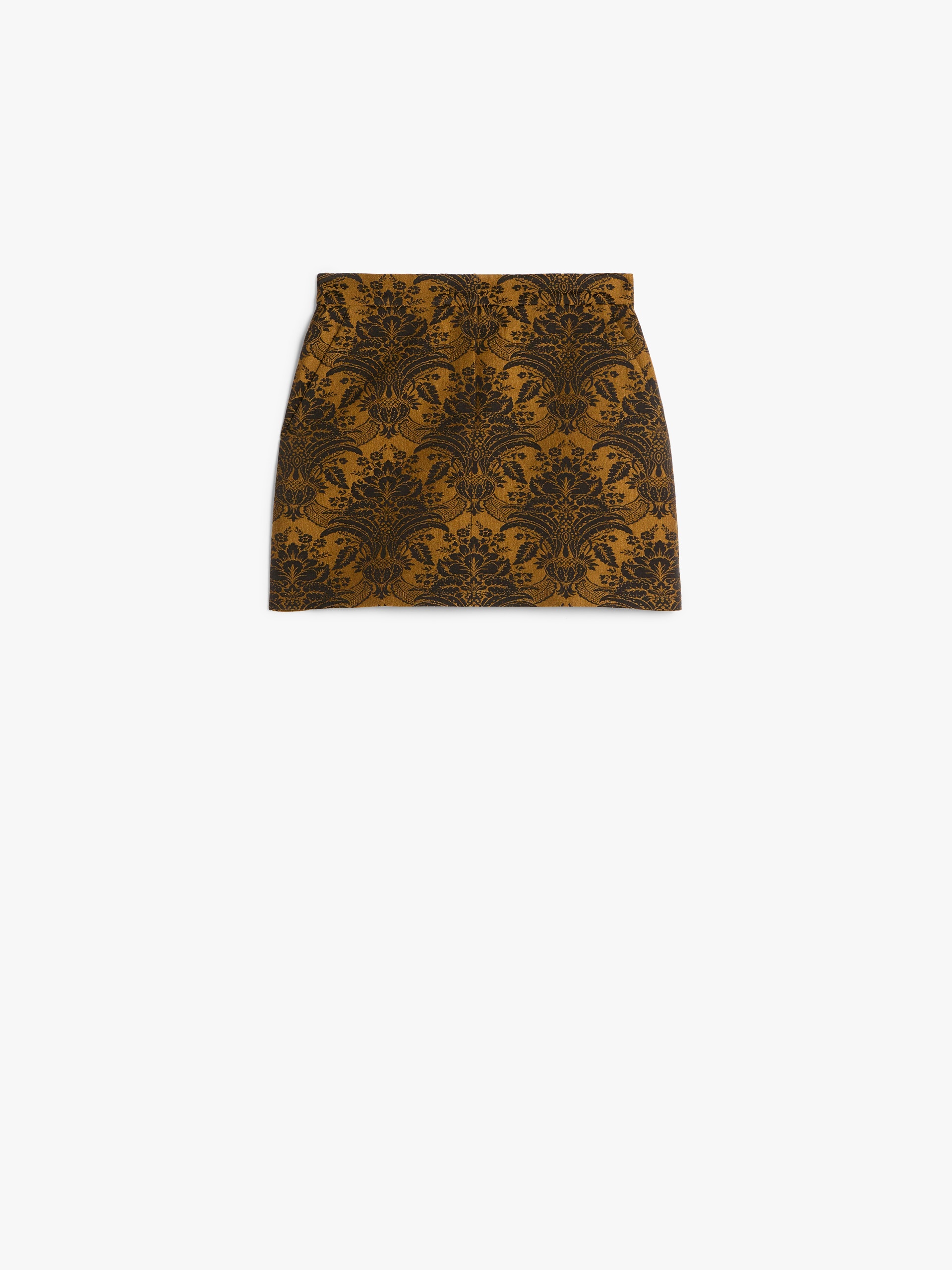 POMEZIA Technical wool jacquard miniskirt - 1
