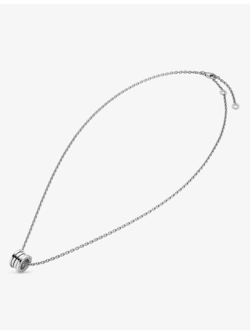 BVLGARI B.zero1 18ct white-gold pendant necklace outlook