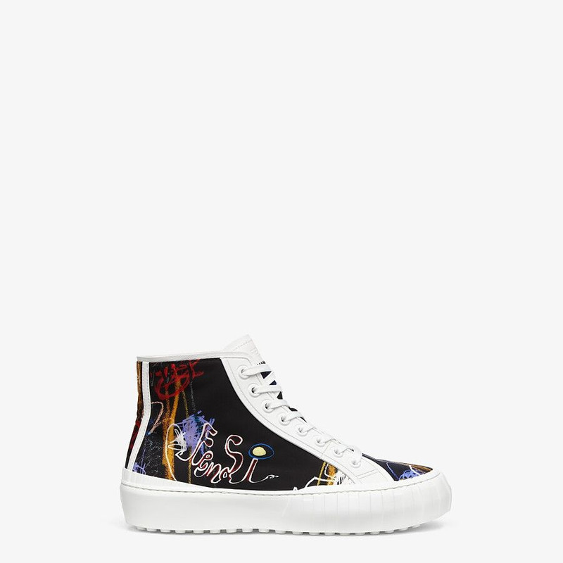 Multicolor nylon high-tops 1