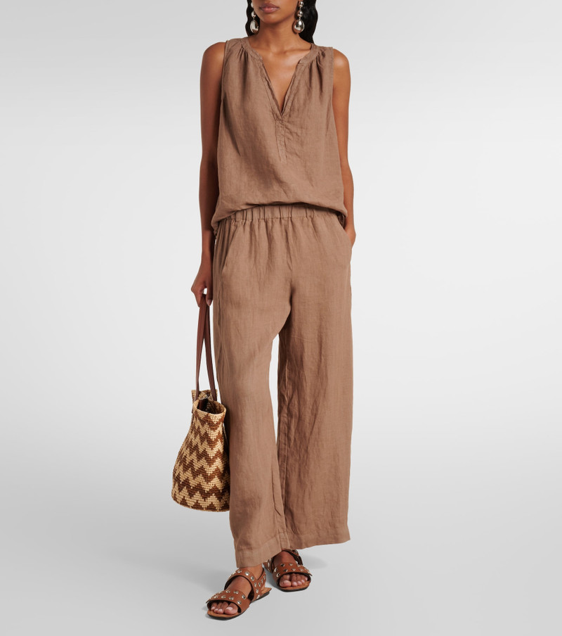 velvet Lola linen straight pants outlook