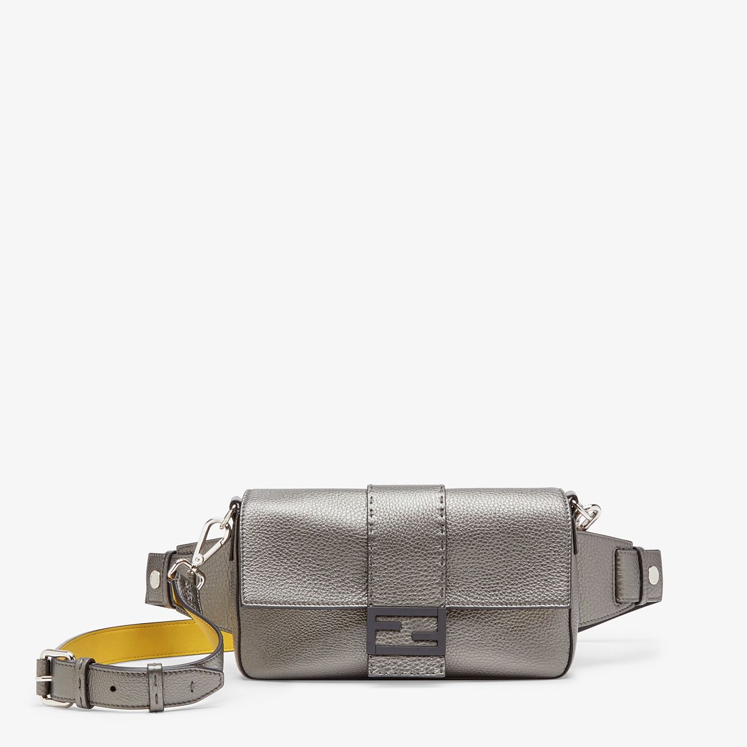 Gray leather bag - 1