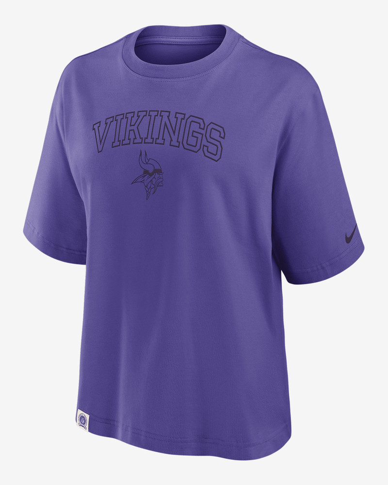 Minnesota Vikings Arch Boxy Women's Nike NFL T-Shirt 1